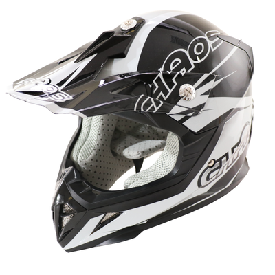 Chaos Kids Motocross Crash Helmet - Black • Cheapdirtbikes.co.uk